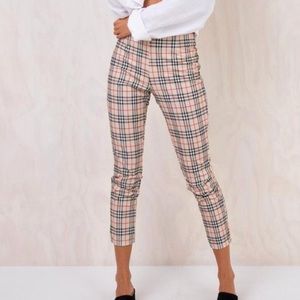 PRINCESS POLLY CLAUDIA plaid pants